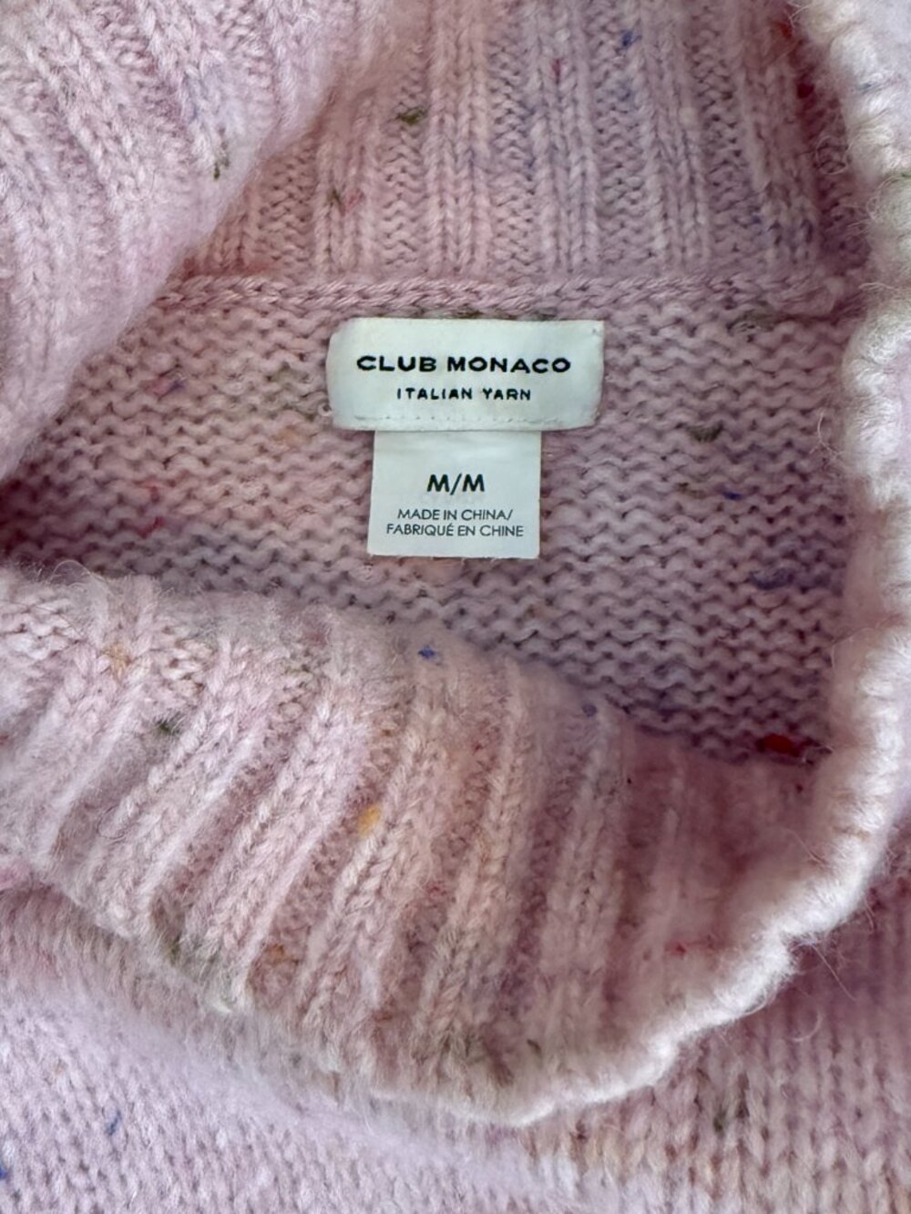 Club Monaco Pink Confetti Bell Sleeve Sweater - Picture 7 of 8
